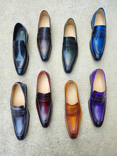 Carrucci Shoes Signature Leather Penny Loafer