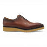 Carrucci Shoes Signature Wholecut Oxford Dress Shoe in Whisky #color_ Whisky