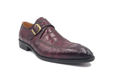 Carrucci Shoes Single Monk Buckle Split Toe Loafer