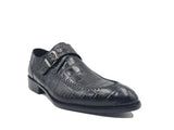 Carrucci Shoes Single Monk Buckle Split Toe Loafer