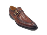 Carrucci Shoes Single Monk Buckle Split Toe Loafer