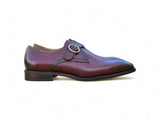 Carrucci Shoes Single Monk Strap Plain Toe Shoes