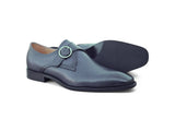 Carrucci Shoes Single Monk Strap Plain Toe Shoes