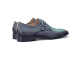 Carrucci Shoes Single Monk Strap Plain Toe Shoes