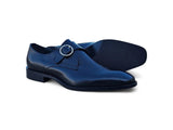Carrucci Shoes Single Monk Strap Plain Toe Shoes