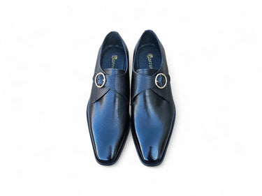Carrucci Shoes Single Monk Strap Plain Toe Shoes