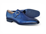 Carrucci Shoes Single Monk Strap Plain Toe Shoes
