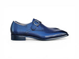 Carrucci Shoes Single Monk Strap Plain Toe Shoes