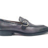 Carrucci Shoes Single Monk Strap Modern Buckle Dress Shoe in Gray #color_ Gray