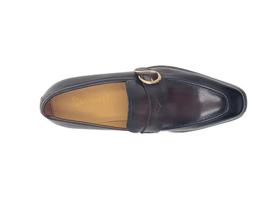 Carrucci Shoes Single Monk Strap Modern Buckle Dress Shoe