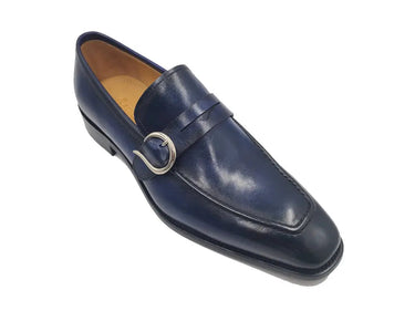 Carrucci Shoes Single Monk Strap Modern Buckle Dress Shoe