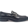 Carrucci Shoes Single Monk Strap Modern Buckle Dress Shoe in Black