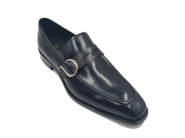 Carrucci Shoes Single Monk Strap Modern Buckle Dress Shoe