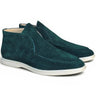 Soft Suede Comfort Loafer in Green #color_ Green