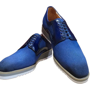 Carrucci Shoes Spring Linen Mixed Media Oxford