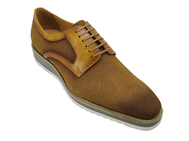 Carrucci Shoes Spring Linen Mixed Media Oxford