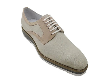 Carrucci Shoes Spring Linen Mixed Media Oxford