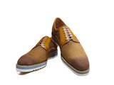 Carrucci Shoes Spring Linen Mixed Media Oxford