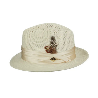 Stacy Adams Dublin Vented Poly Braid Fedora in #color_