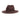 Stacy Adams Finlay Wide Brim Wool Fedora in Brown