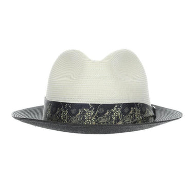 Stacy Adams Haring Straw Trilby Fedora in