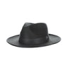 Stacy Adams Max Braided Straw Fedora in Black #color_ Black