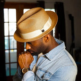 Stacy Adams Moore Summer Straw Fedora