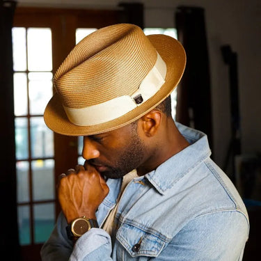 Stacy Adams Moore Summer Straw Fedora