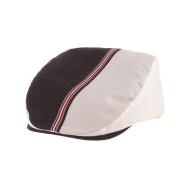 Stacy Adams Oakland Linen Flat Cap in Black