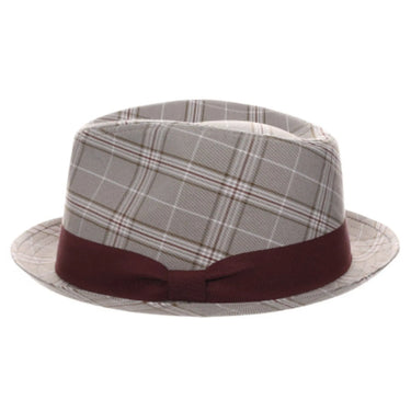 Stacy Adams Stanza Polyester Plaid Fedora in