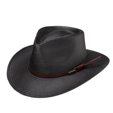Stetson Belgrade Shantung Straw Outdoor Hat in Black