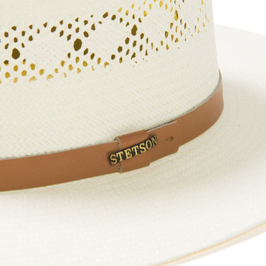 Stetson Brentwood Vented Shantung Straw Wide Brim Gambler