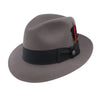 Stetson Frederick Wool Firm Felt Fedora in Caribou #color_ Caribou