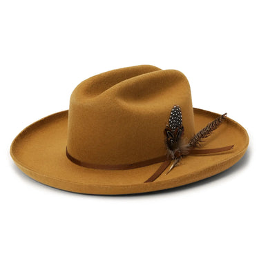 Stetson Lonestar Wide Brim Wool Western Hat in Toffee #color_ Toffee
