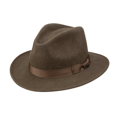 Stetson Markham Pinch Front Wool Felt Fedora in Sage
