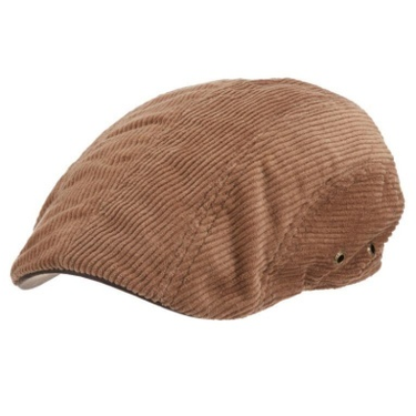 Stetson Meter Corduroy Cotton Ivy Cap in Brown #color_ Brown
