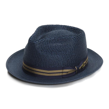 Stetson Nantucket Milan Straw Fedora in #color_