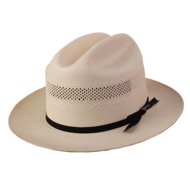 Stetson Open Road 5 Vented Shantung Outdoor Straw Hat Natural