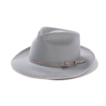 Stetson Stratoliner Milan Straw Fedora in Grey