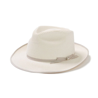 Stetson Stratoliner Milan Straw Fedora in Beige