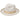 Stetson Vidora Florentine Milan Straw Fedora in White / Cork Mix #color_ White / Cork Mix
