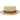 Steven Land Diplomat Straw Two-Tone Pork Pie in Ivory / Cognac #color_ Ivory / Cognac