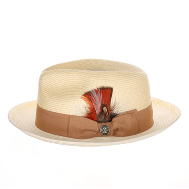 Steven Land Wall Street Hemp Straw Fedora Hat | DAPPERFAM display picture 3