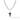 Stone Cross Curb Set - Sterling Silver