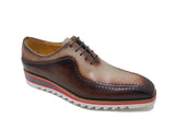 Carrucci Shoes Two-Tone Brogue Oxford Dress Shoe