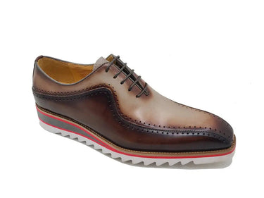 Carrucci Shoes Two-Tone Brogue Oxford Dress Shoe