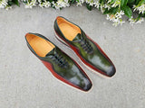 Carrucci Shoes Two-Tone Brogue Oxford Dress Shoe