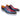 Carrucci Shoes Two-Tone Brogue Oxford Dress Shoe in Navy Burgundy #color_ Navy Burgundy