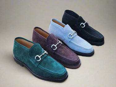Carrucci Shoes Suede Ankle Boot with Horsebit