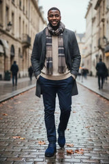 Suede Faux Shearling Combat Boot